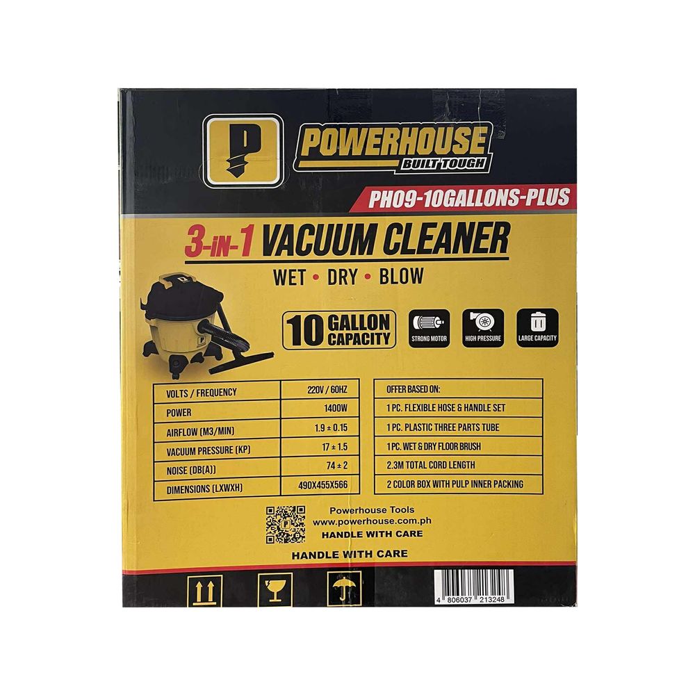 Powerhouse PH09-10Gallons-Plus Wet & Dry Vacuum Cleaner (Power Tool Socket) Powerhouse PH09-10Gallons-Plus Wet & Dry Vacuum Cleaner (Power Tool Socket)